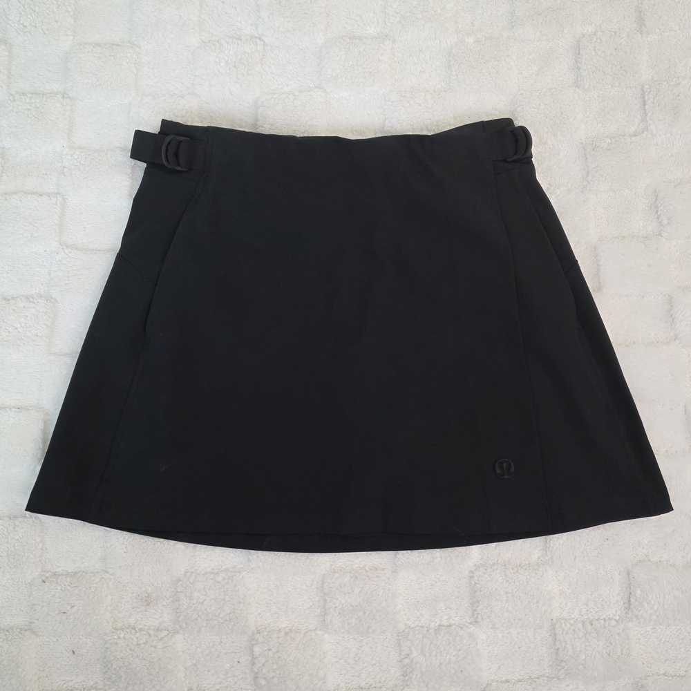 lululemon athletica Black Golf Skort with Side Buckles